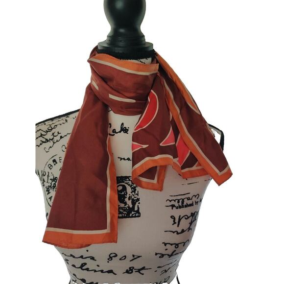 Satin Silk Coat Collar Scarf - Picture 1 of 3